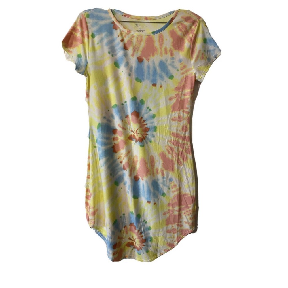 Women's (Juniors) No Boundaries Shirttail Dress Tie Dye L/G (11-13)